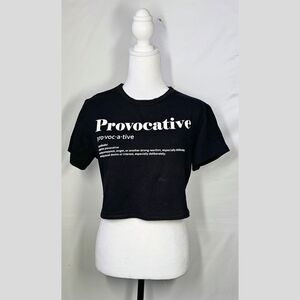 Medium Black Proactive Crop Top